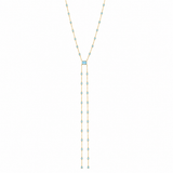Capri Blue Tie Lariat