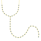 Deep Blue Bezel Lariat