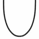 Jumbo Black on Black Tennis Necklace (unisex)