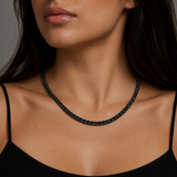 Jumbo Black on Black Tennis Necklace (unisex)