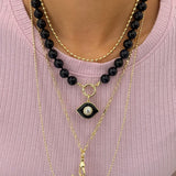 Jumbo Stone Evil Eye Charm