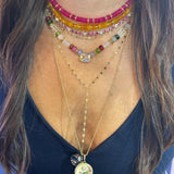 Confetti Gem Stone Necklace