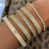 Full Pave Arrow Stretchy Bracelet