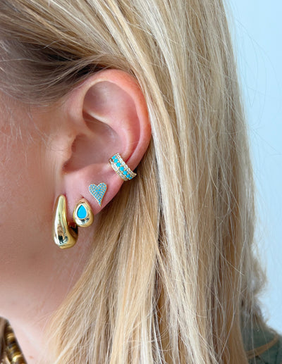 Dome Hoop Earrings