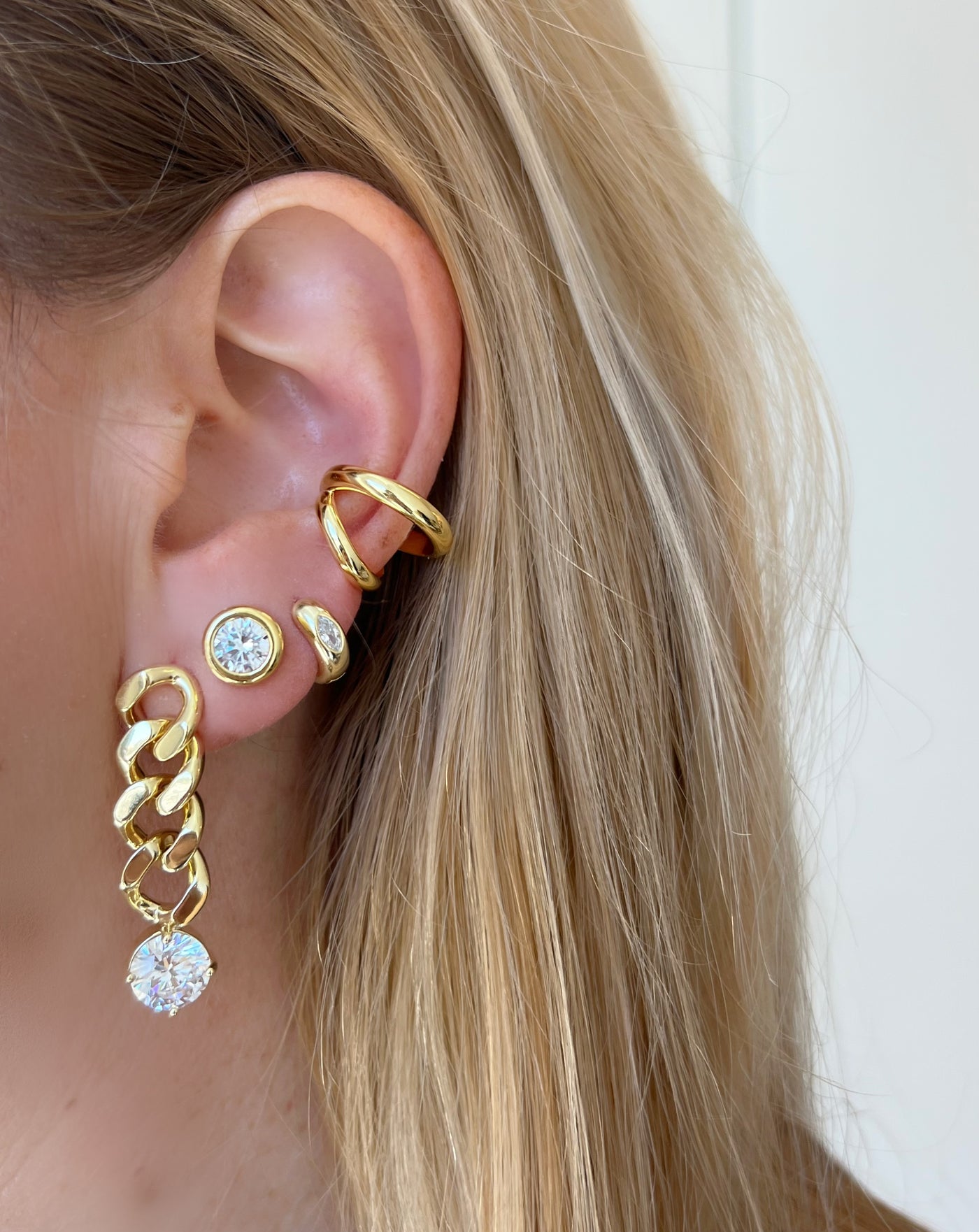 Cuban Diamond Earring