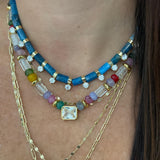 Confetti Gem Stone Necklace