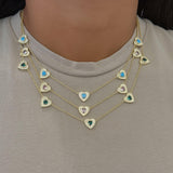 Fluted Heartline Necklace