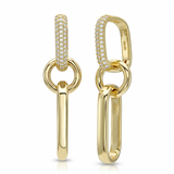 Pave Convertible Link Earrings