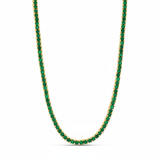 Color Thin Tennis Necklace