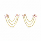 Diamond Drape Double Studs