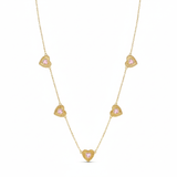 Fluted Heartline Necklace