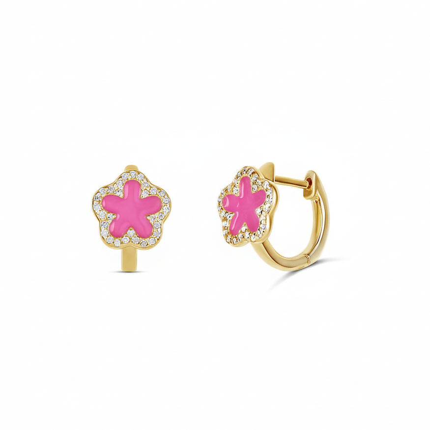 Bloom Huggie Earrings