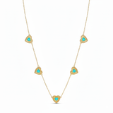 Fluted Heartline Necklace