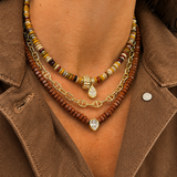 Pumpkin Spice Pukka Necklace