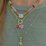Golden Wishbone Charm