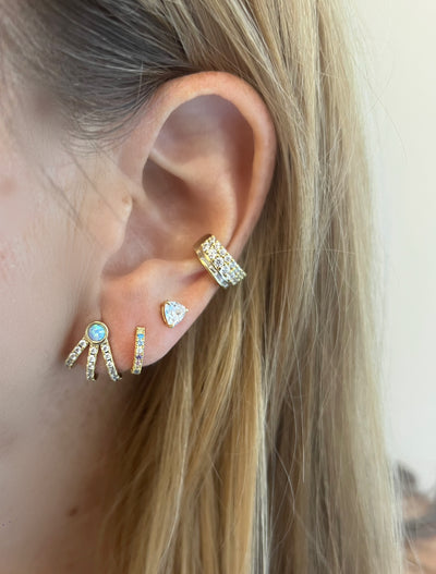 Opal Cage Earrings