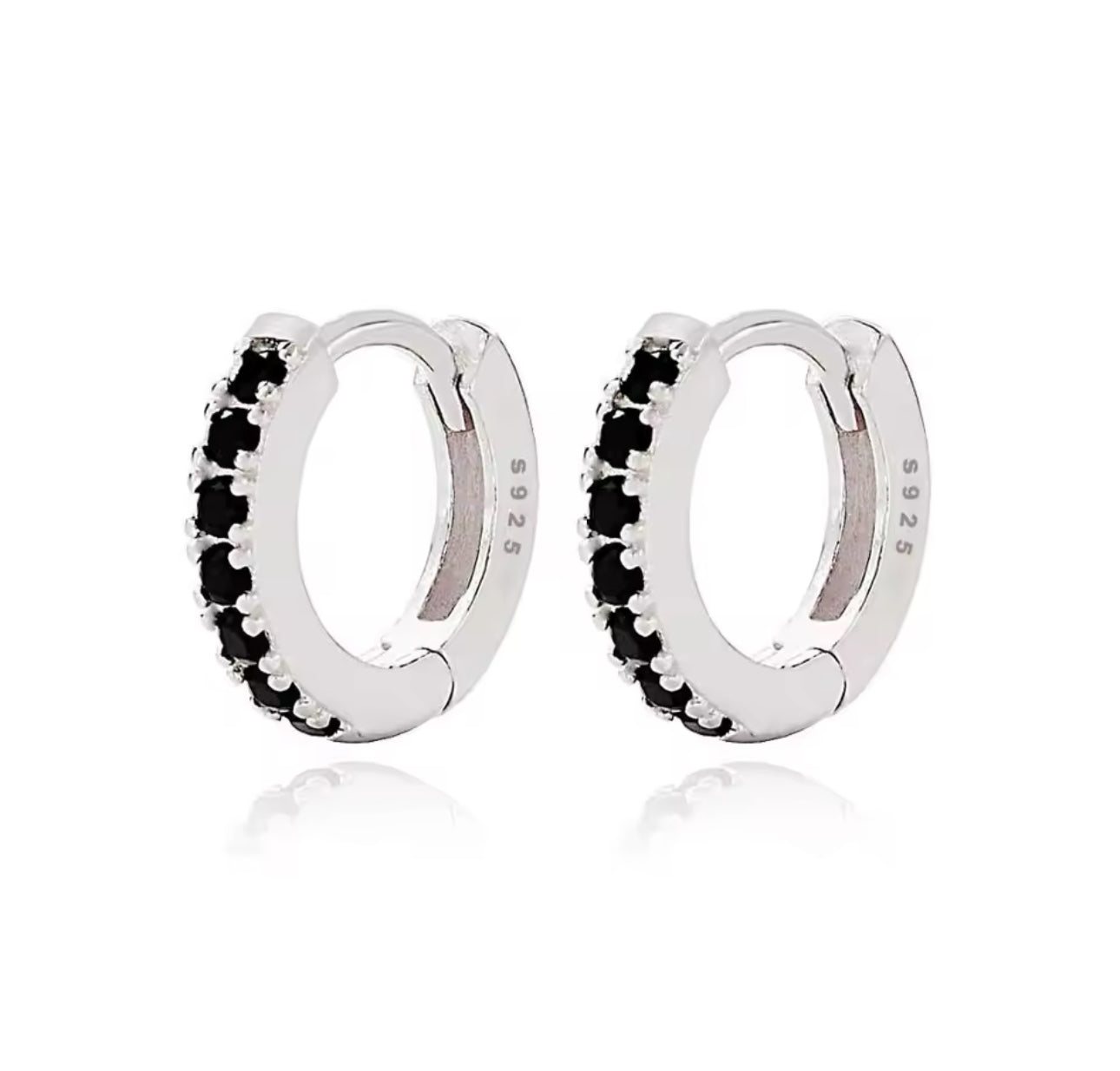 Tiny Everyday Color Diamond Huggies