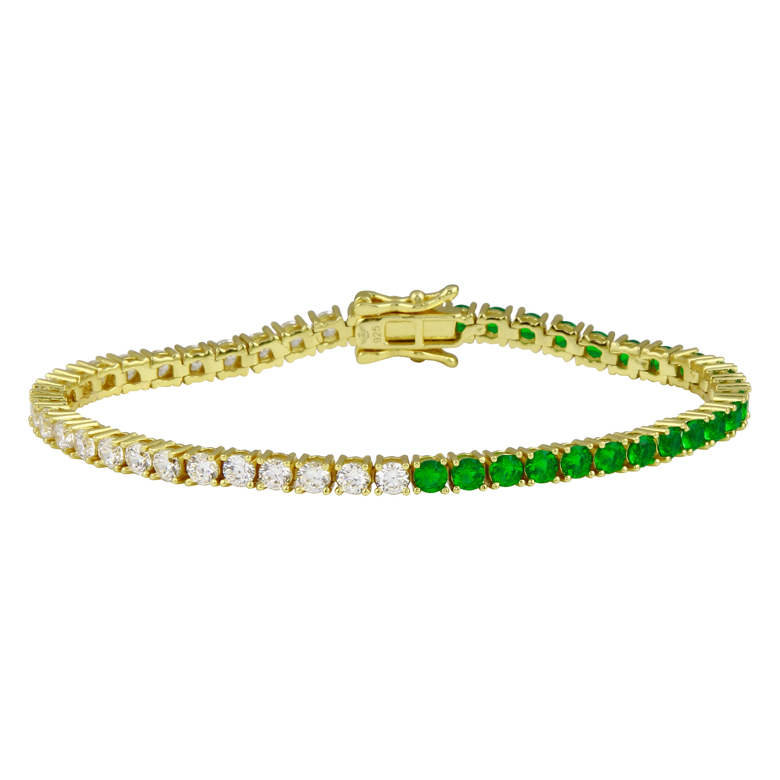 Half Emerald Tennis Bracelet – JTG Jewelry