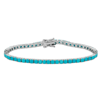 Full Turquoise Tennis Bracelet
