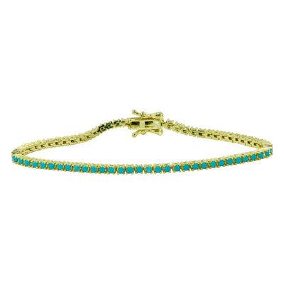 Turquoise Thin Tennis Bracelet