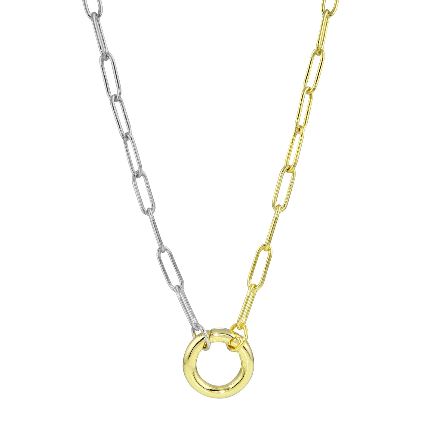 Two Toned Push Clasp Chain