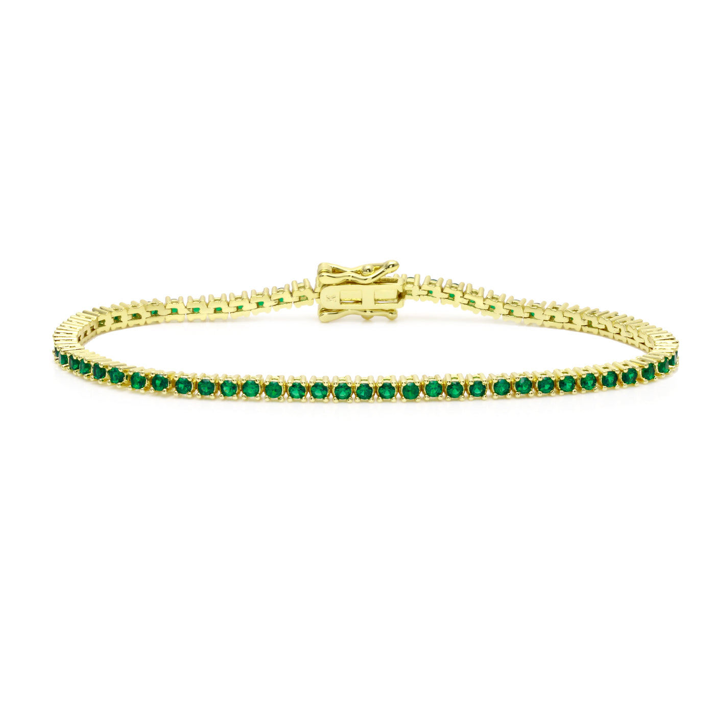 Emerald Thin Tennis Bracelet
