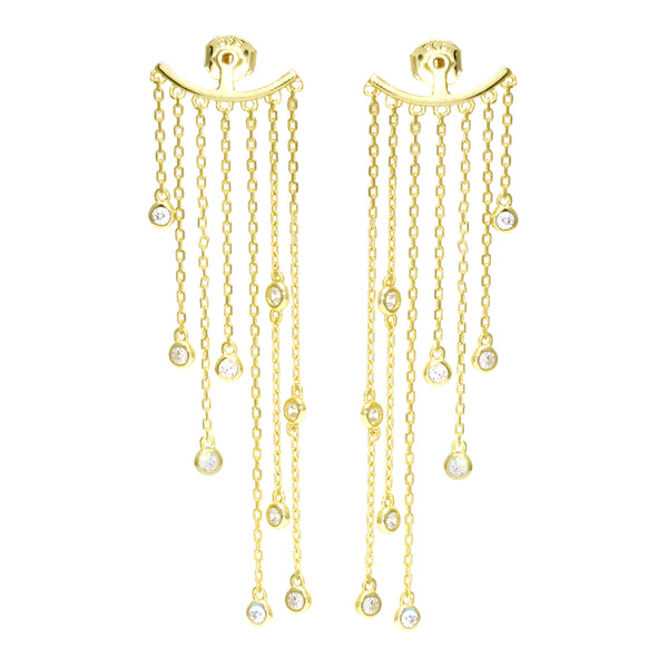 mnjin elegant temperament long face thin tassel earrings mature classical  girl temperament earrings gold - Walmart.com