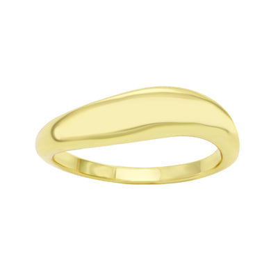Wave Gold Band Ring