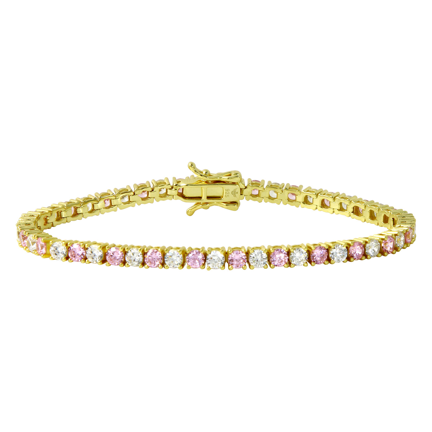 Pink Diamond Tennis Bracelet