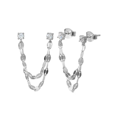 Diamond Double Shimmery Earrings