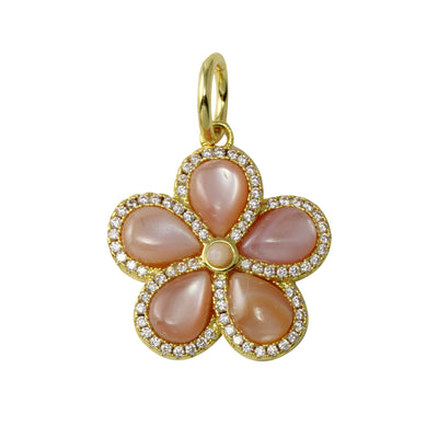 Stone Flower Charm