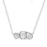 Triple Shape Stone Necklace