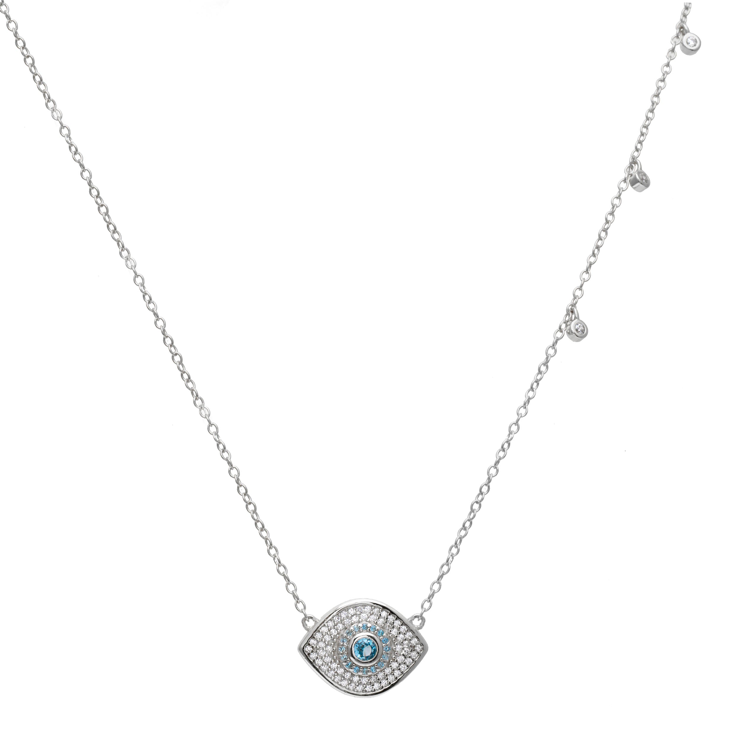 Evil Eye Bezel Necklace