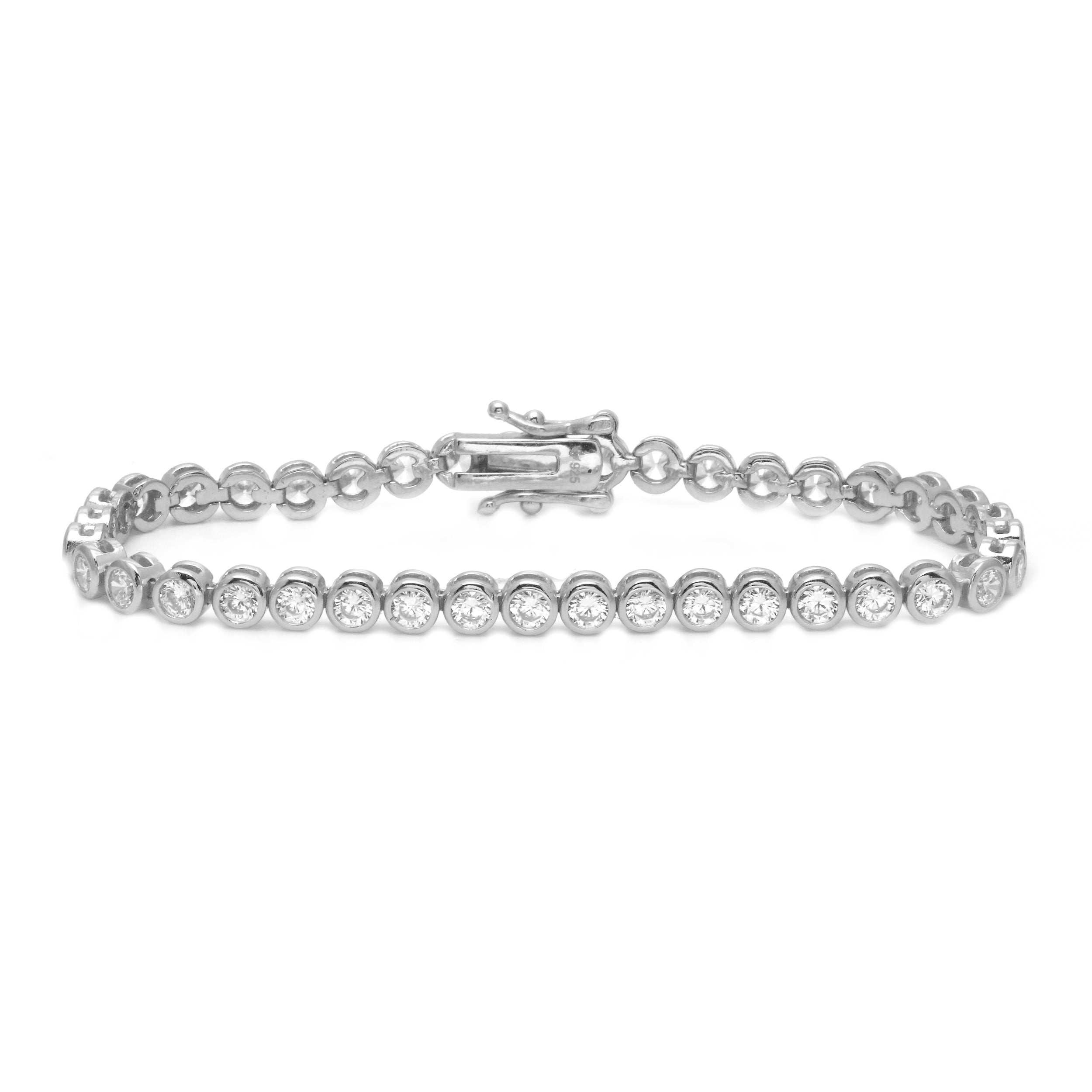4 MM Bezel Tennis Bracelet