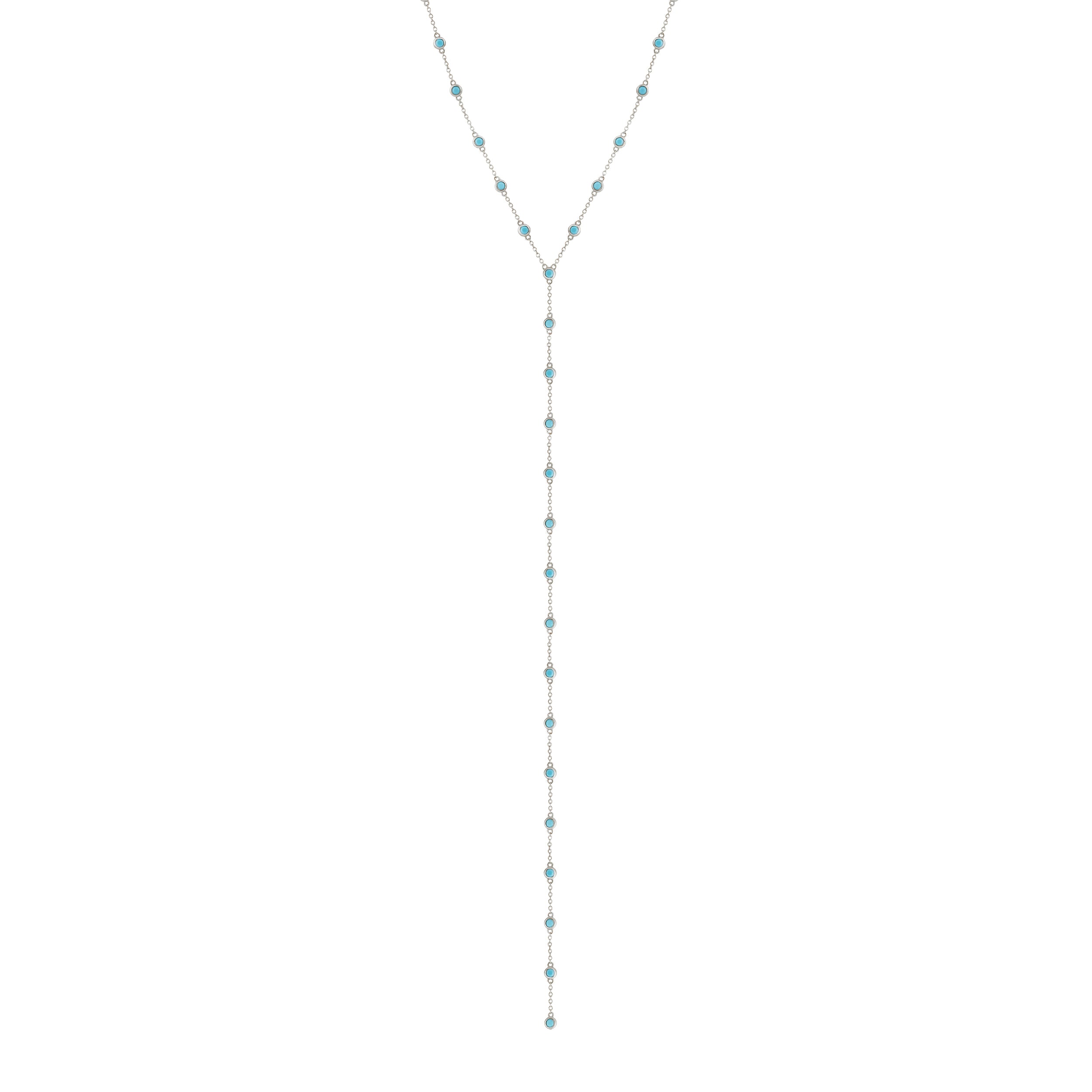 Turquoise Bezel Lariat