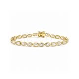 Mixed Motif Tennis Bracelet