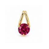 Round Everlight Solitaire Charm