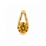 Round Everlight Solitaire Charm