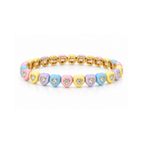 Cotton Candy Heart Stretchy Bracelet