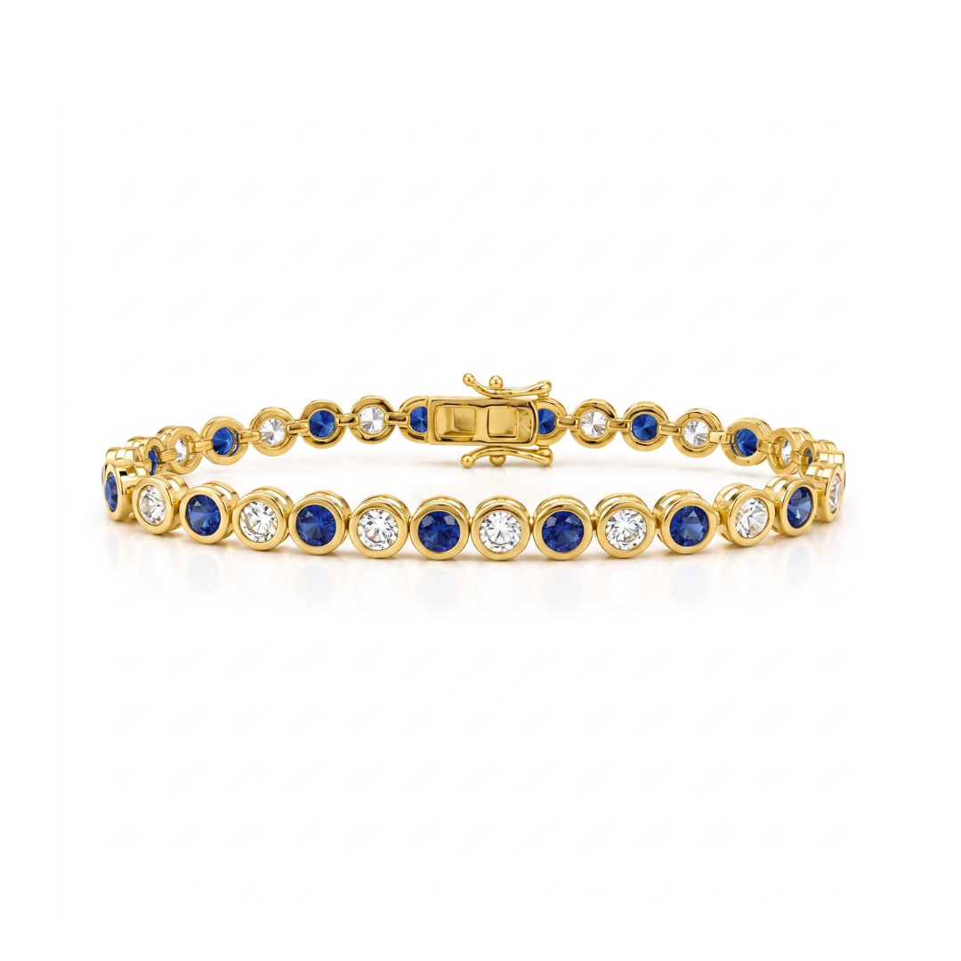 Color Affair Bezel Tennis Bracelet