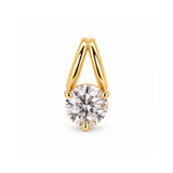 Round Everlight Solitaire Charm