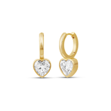 Diamond Glow Bezel Huggies