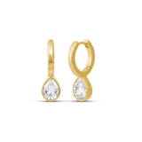 Diamond Glow Bezel Huggies