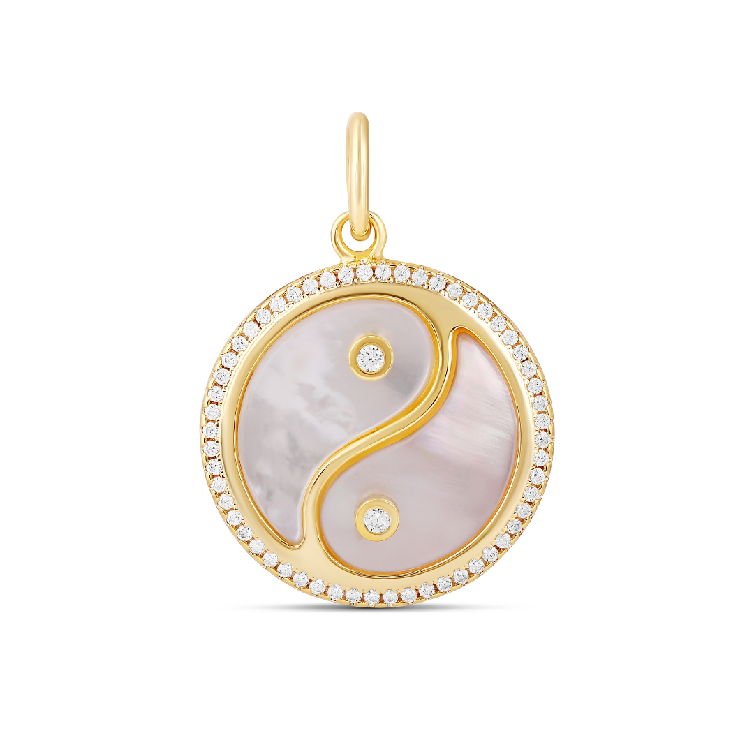 Yin Yang Stone Charm
