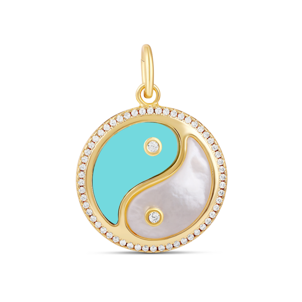 Yin Yang Stone Charm