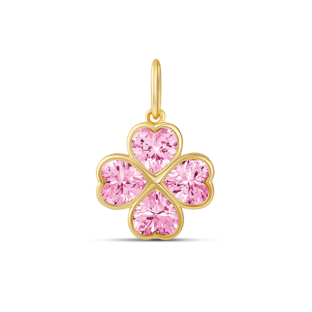 Sparkly Clover Charm