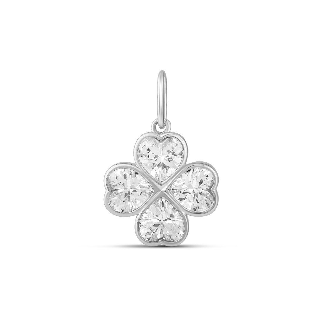 Sparkly Clover Charm