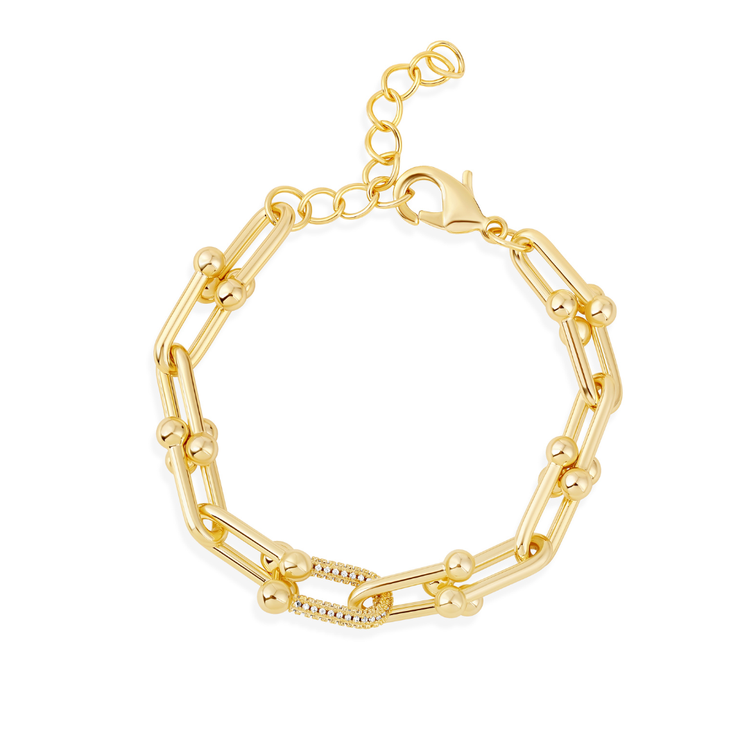 U-Link Pave Bracelet