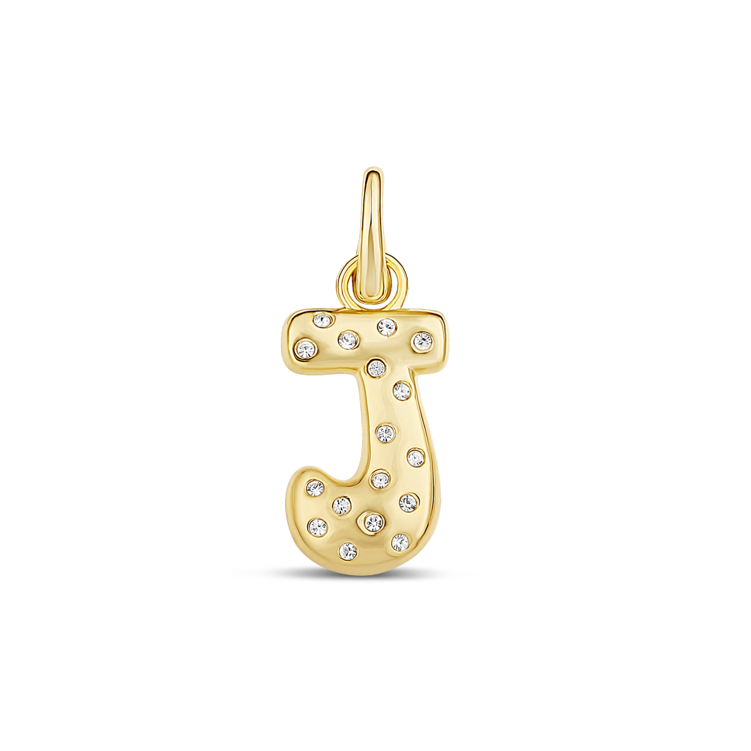 Pave Initial Drip Charm