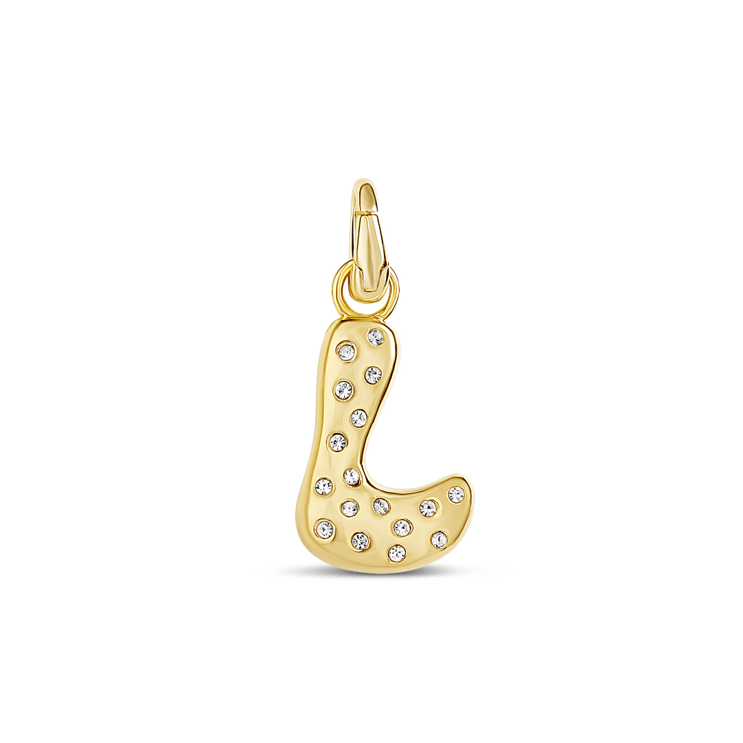 Pave Initial Drip Charm